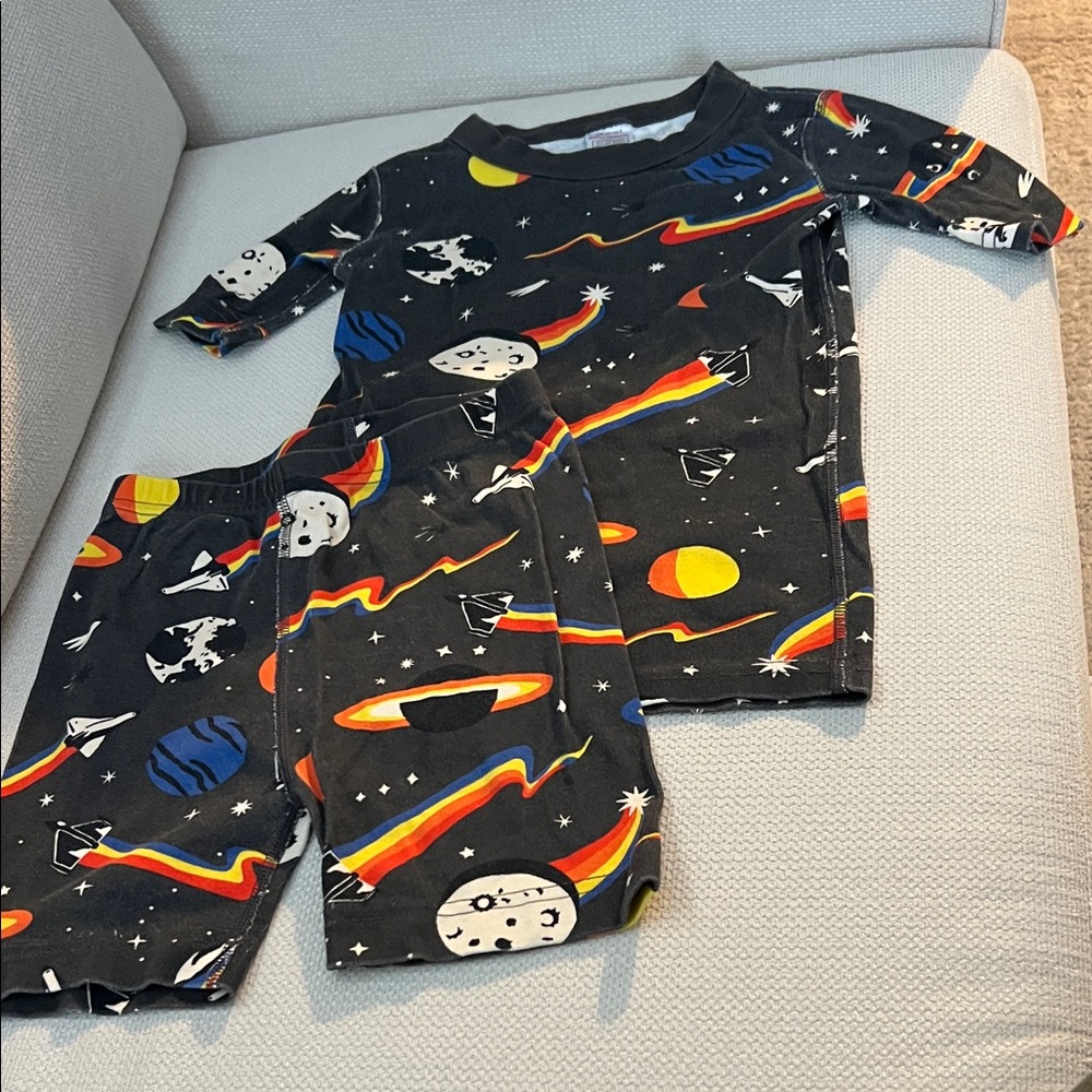 Hanna Andersson Cosmic Adventure Kids Pajamas - Black and Multicolor
